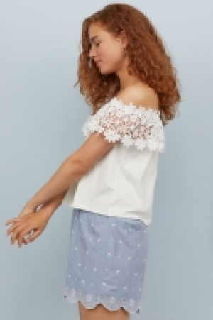  Off-the-shoulder top with lace 16.00 €