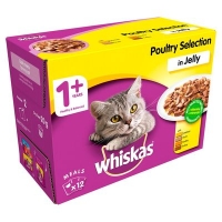 Centra  Whiskas Pouch Poultry Variety In Jelly 12 Pack 1.2kg