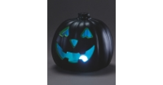 Black/Green Light Up Pumpkin