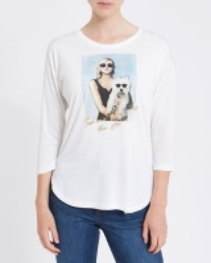 Photographic Girl Print Top