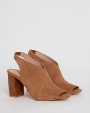 Dunnes Stores  Gallery Suede Open Toe Heel Shoe