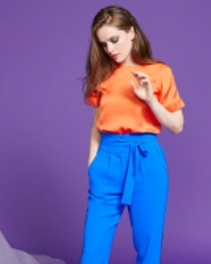 Lennon Courtney at Dunnes Stores Orange Raglan T-Shirt