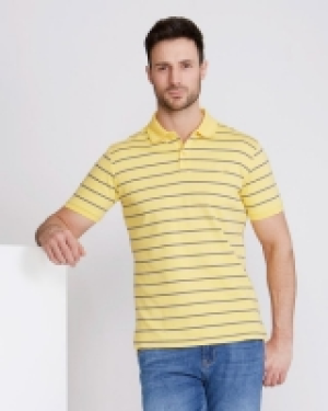 Dunnes Stores  Paul Costelloe Living Slim Fit Stripe Pima Polo