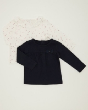 Dunnes Stores  Flower Top - Pack Of 2 (0-12 months)