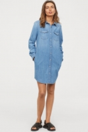 HM   Denim shirt dress