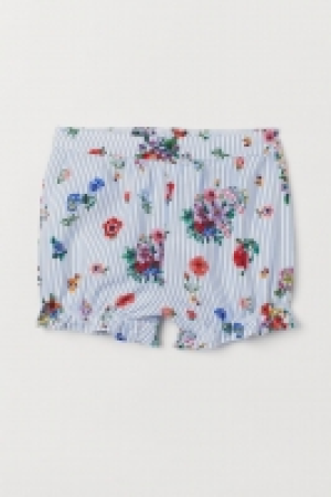 HM   Frill-trimmed viscose shorts