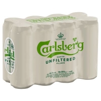 Centra  CARLSBERG UNFILTERED CAN PACK 8 X 500ML