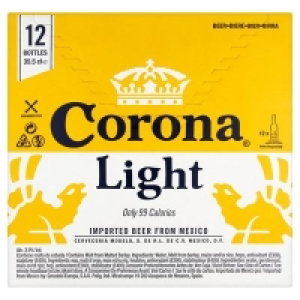 CORONA LIGHT BOTTLE PACK 12 X 355ML 11.00 €