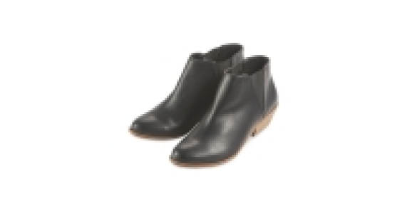 Ladies Black Low Heel Ankle Boots