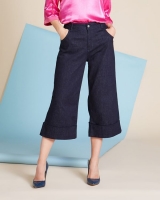 Dunnes Stores  Lennon Courtney at Dunnes Stores High-Waist Flare Turn-Up Je