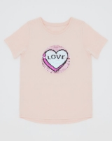 Dunnes Stores  Girls Love Sequins T-Shirt (8-14 years)