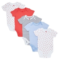 Dunnes Stores  Berry Bodysuits - Pack Of 5
