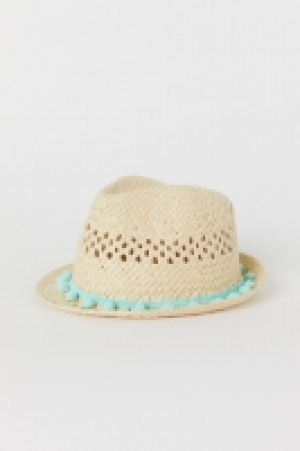 HM   Straw hat with pompoms