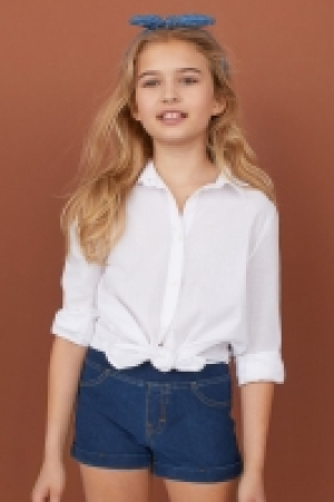 HM   Denim-look shorts
