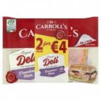 EuroSpar Carrolls Crumbed/Traditional Ham Butcher Style Slices - Twin Pack
