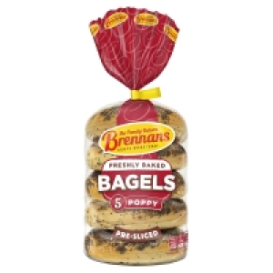 SuperValu  Brennans Gourmet Poppy Seed Bagel 4 Pack