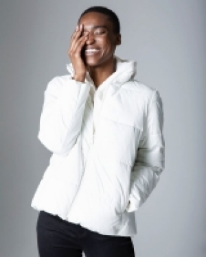 Funnel Neck Padded Jacket