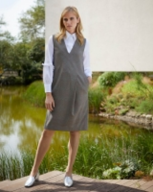Carolyn Donnelly The Edit Check Pinafore Dress