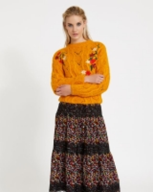 Savida Embroidered Floral Jumper