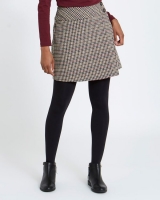 Dunnes Stores  Check Wrap Mini Skirt