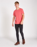 Dunnes Stores  Paul Galvin Red Garment Dyed Slub Tee