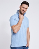 Dunnes Stores  Paul Costelloe Living Slim Fit Blue Stretch Pique Polo