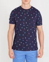 Dunnes Stores  Regular Fit All Over Printed T-Shirt