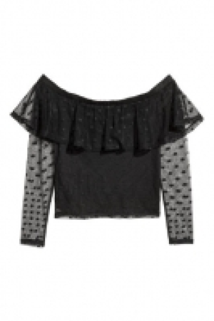  Off-the-shoulder mesh top 8.00 €