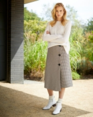 Dunnes Stores  Carolyn Donnelly The Edit Bias Check Skirt