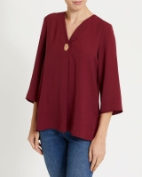 Dunnes Stores  Button Detail Top