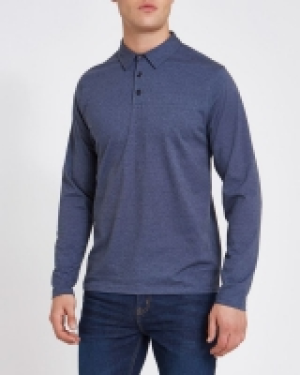 Dunnes Stores  Slim Fit Long-Sleeved Polo