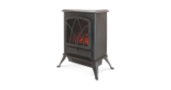 Black Electric Stove Effect Heater