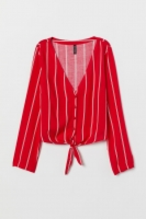  Tie-hem viscose blouse 7.00 €