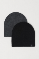 HM   2-pack fine-knit hats