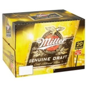 MILLER GD BOTTLE 4.7% PACK 20 X 330ML