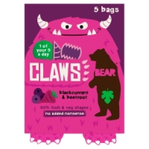 Bear Claws Multipack Blackcurrant Beetroot