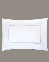 Dunnes Stores  Francis Brennan the Collection Mink Braid Oxford Pillowcase