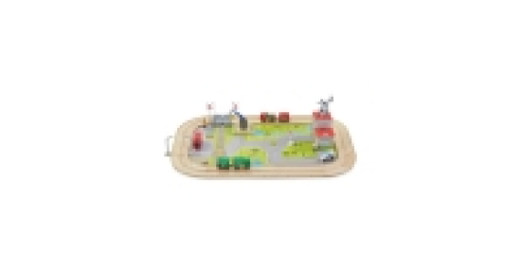 Aldi  Little Town Wooden Road Set