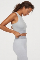HM   Seamless cropped sports top