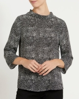Dunnes Stores  Print Roll Neck Top