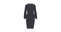 Aldi  Ladies Black Cable Knitted Dress