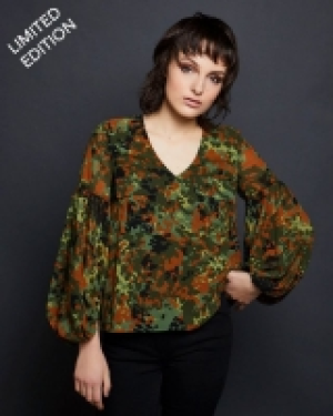 Dunnes Stores  Savida Camouflage Blouse