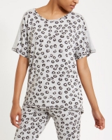 Dunnes Stores  Animal Print Pyjama Top