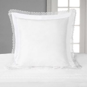 Dunnes Stores  Francis Brennan the Collection Lace Border Euro Pillowcase