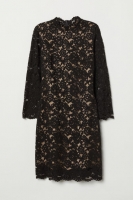 HM   Long-sleeved lace dress