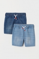 HM   2-pack denim shorts