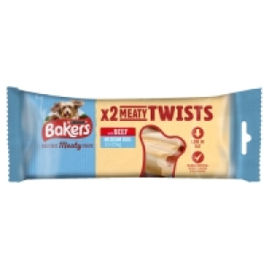 SuperValu  Bakers Meaty Twists Beef Chews Bag