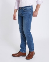Dunnes Stores  Paul Costelloe Living Mid Wash Denim Straight Fit Jeans