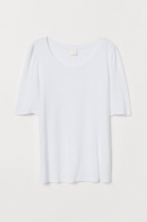 HM   Puff-sleeved T-shirt