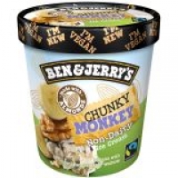 EuroSpar Ben & Jerrys Chunky Monkey Non Dairy Ice Cream/Peanut Butter and Cookie/C
